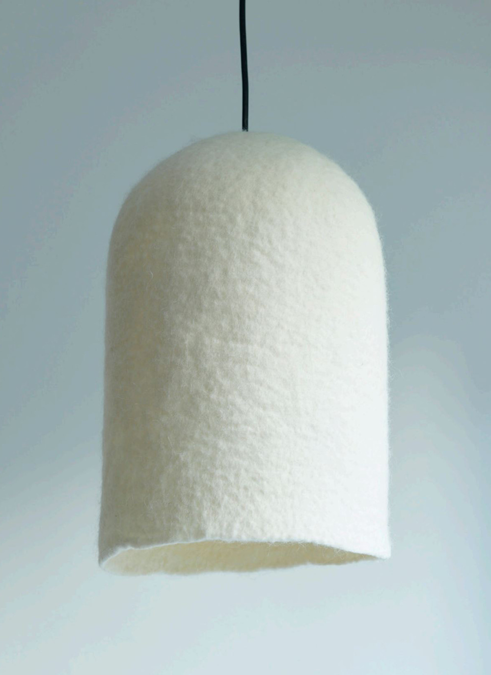 Hand felted lampshade