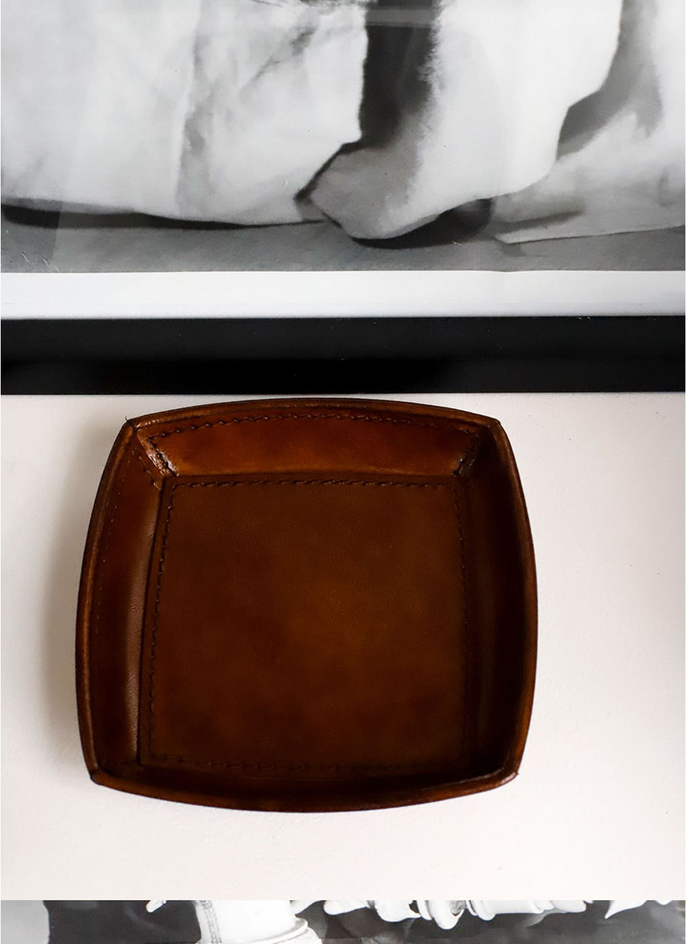 leather tray