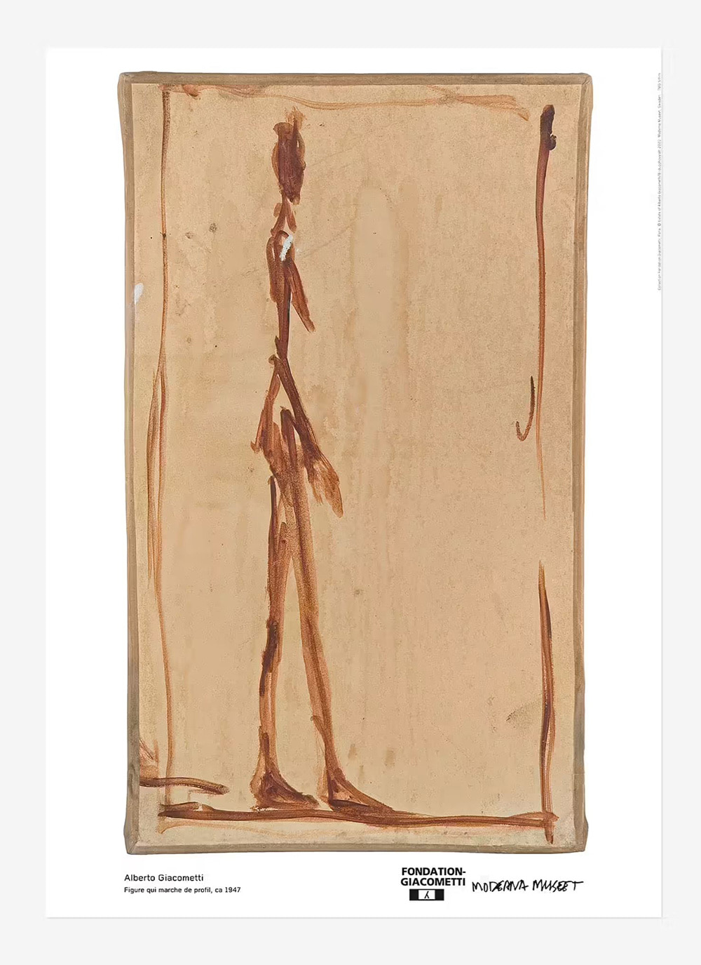 Alberto Giacometti, Figur qui marche de profil 액자작업 ( 디스플레이 할인 )
