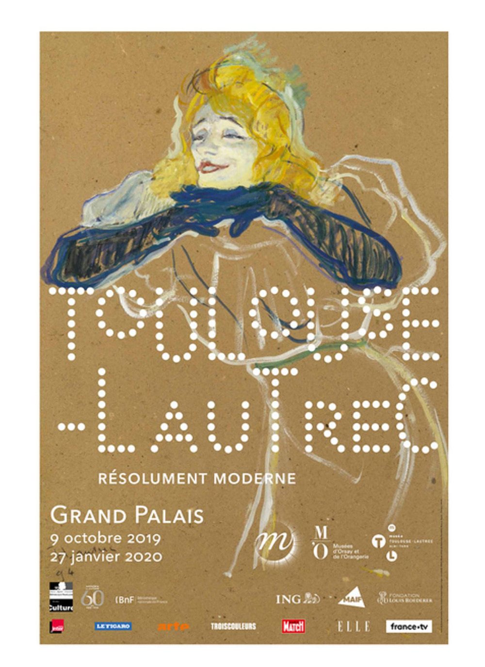Exhibition poster - Toulouse-Lautrec